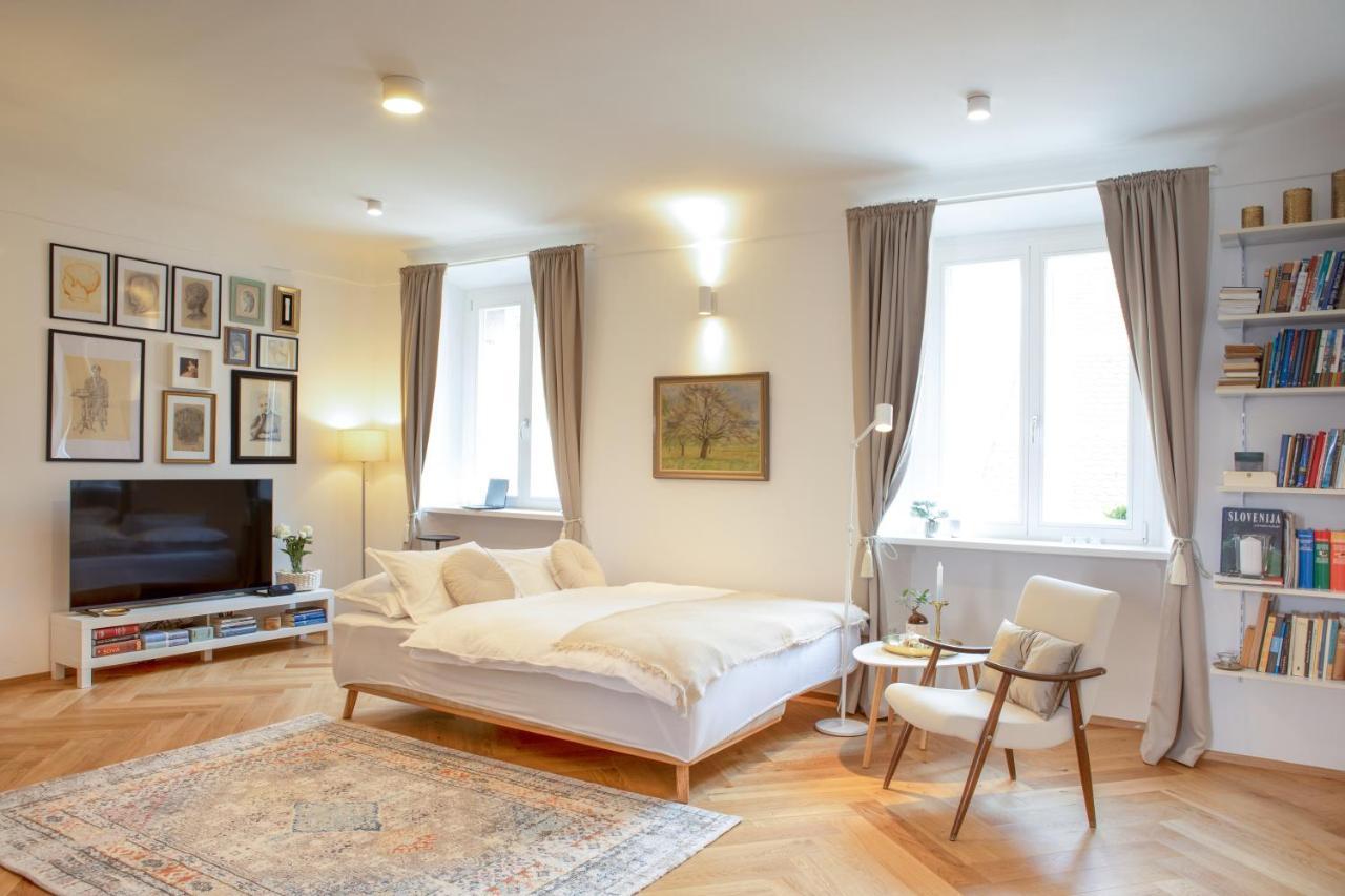 Stylish Apartment In Historical Center Liubliana Exterior foto